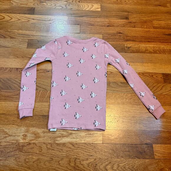 Petit Lemi Kids Girls 6x Bird Animal Print Long Sleeve Crewneck asleep Shirt Top - Picture 7 of 8